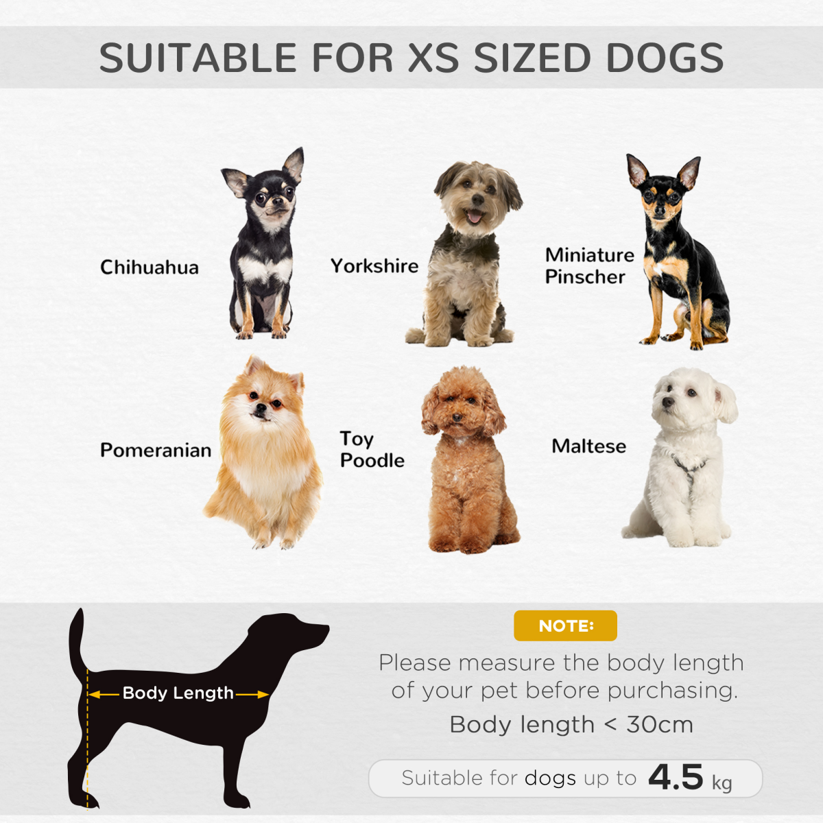 Grey Pet Sofa Dog Couch for Small Dogs, Short Plush, 70 x 47 x 30 cm