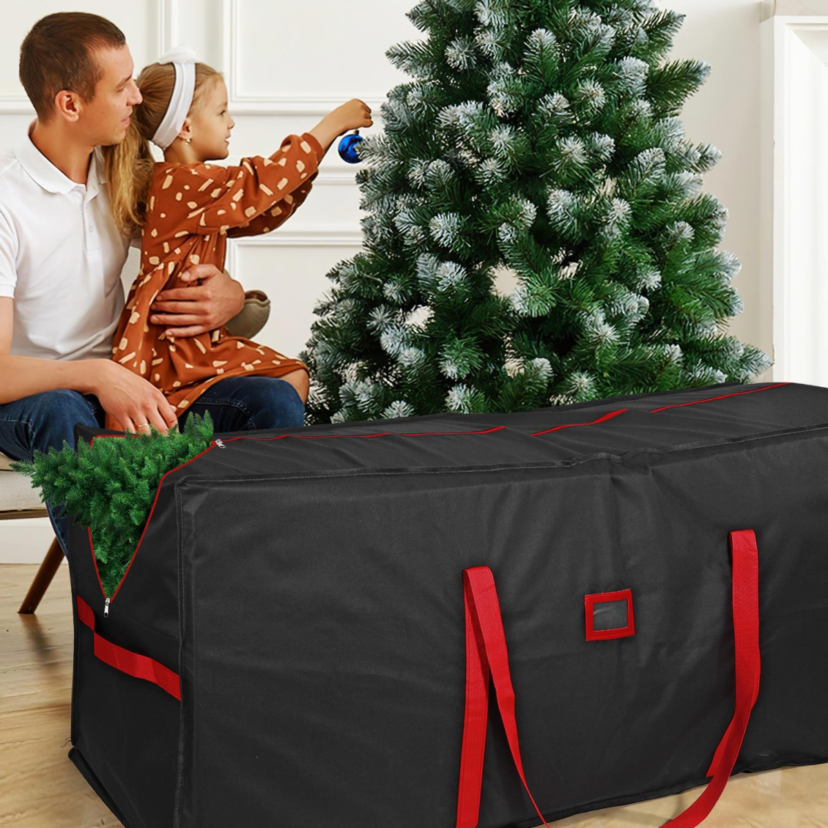 Vinsani Black Deluxe Christmas Tree Storage Bag
