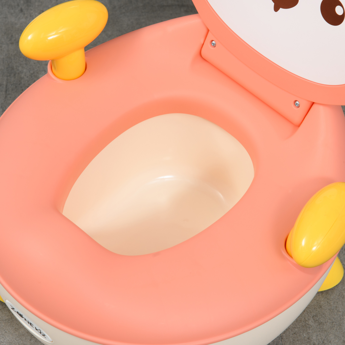ZONEKIZ Infant Potty Training Toilet with Splash Guard, Non-Slip Feet