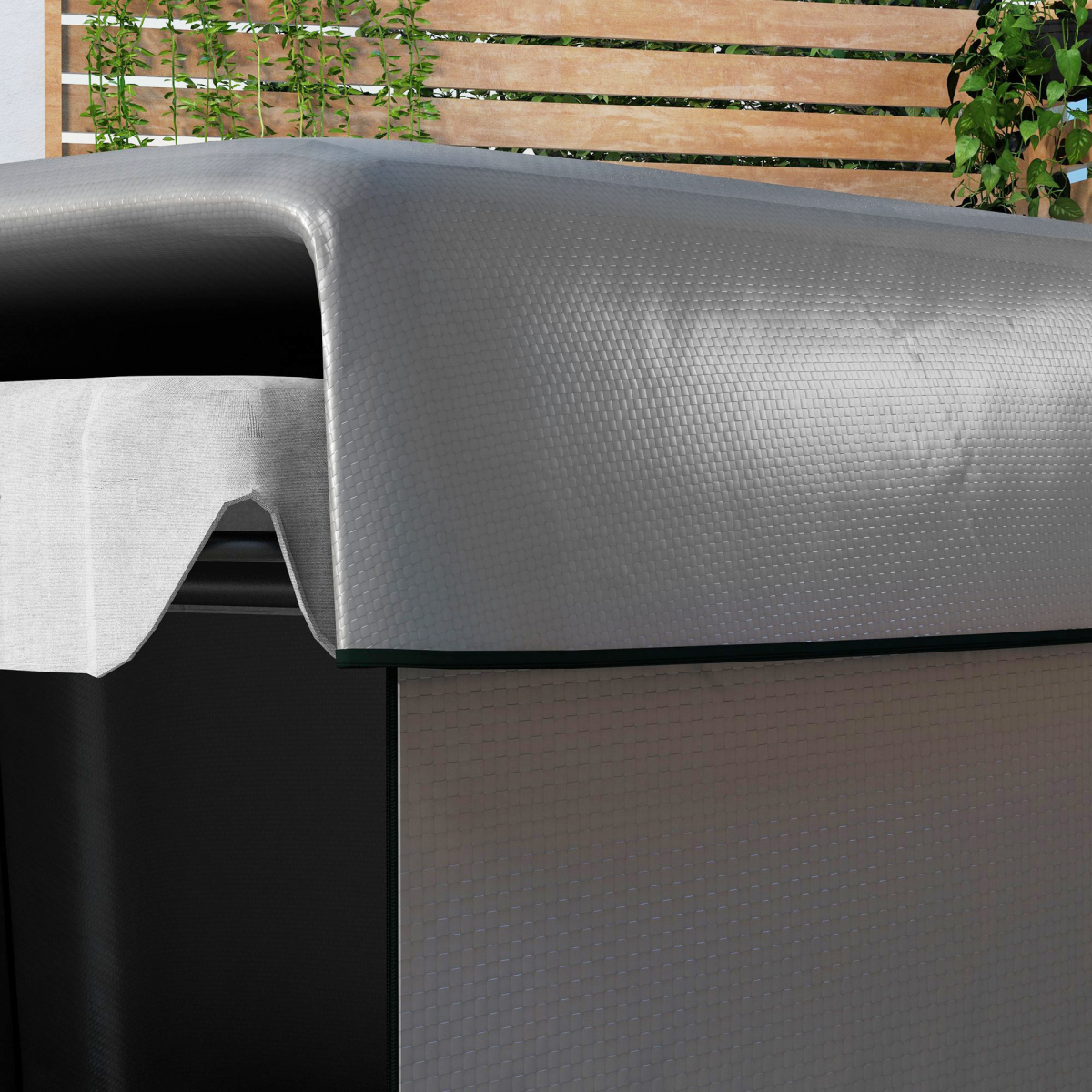Outsunny Patio Swing Chair Cover, Heavy Duty, Dark Grey, 215x155x150cm