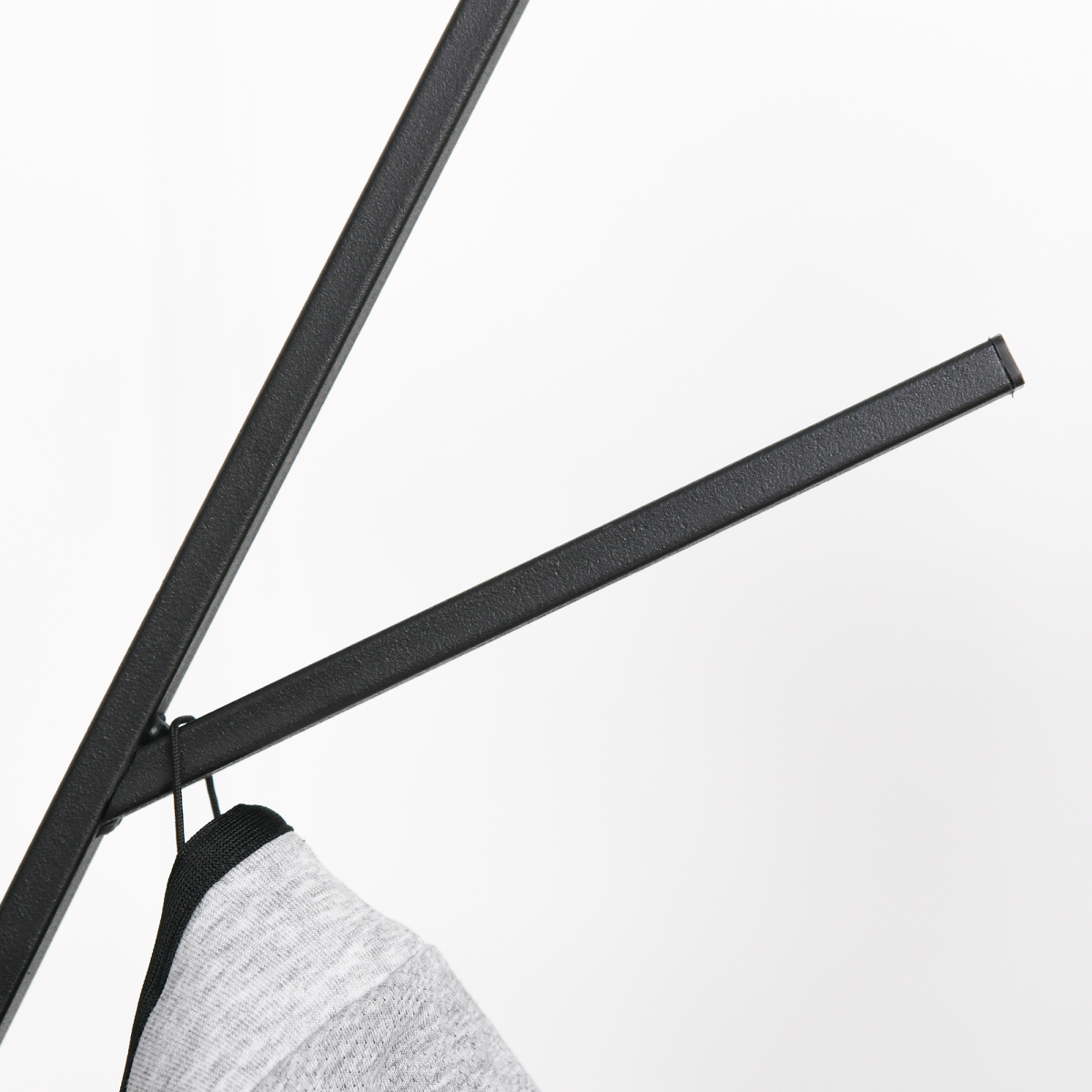180cm Freestanding Metal Coat Rack with Shelf and 9 Hooks