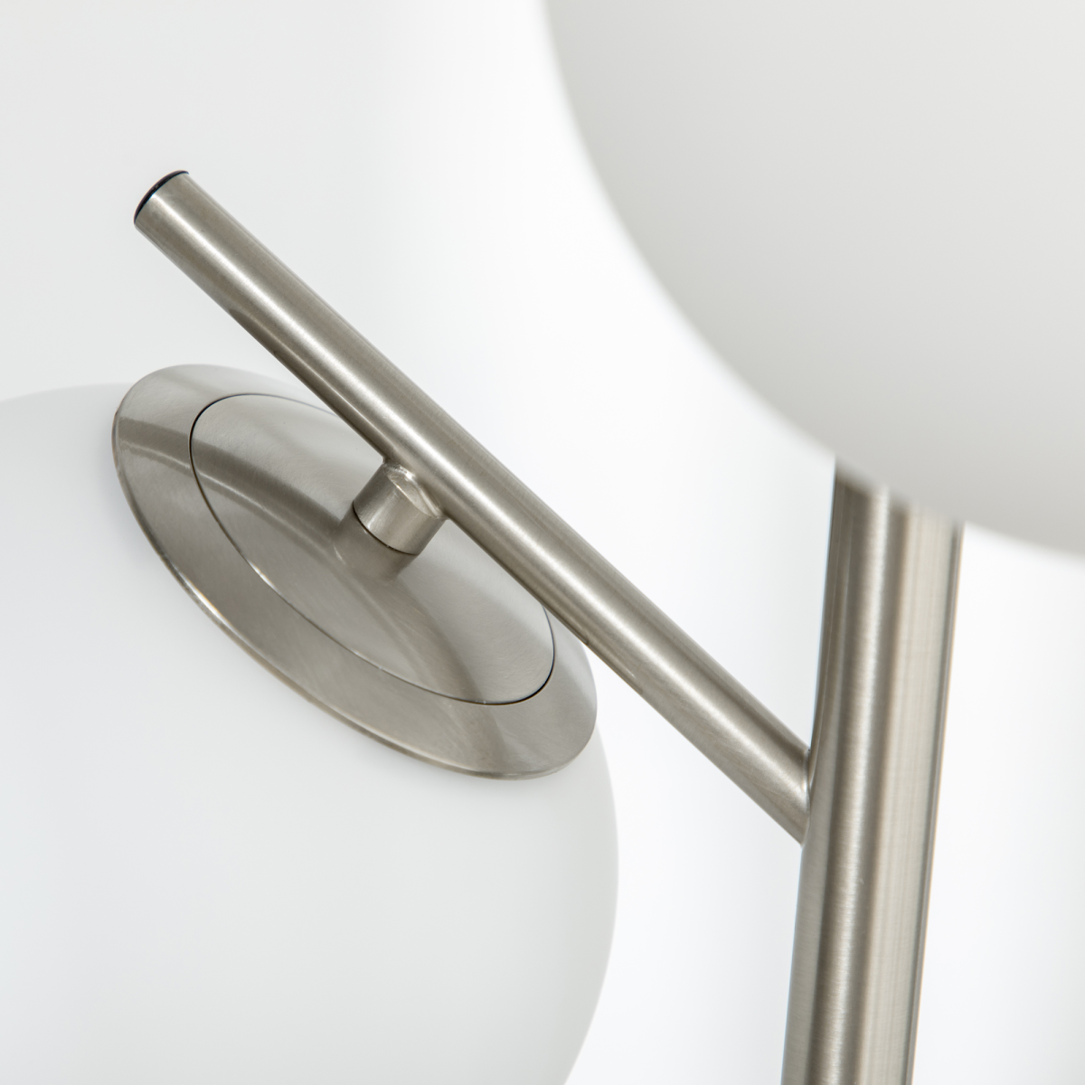 Modern 3-Light Silver Tree Floor Lamp with Globe Shades