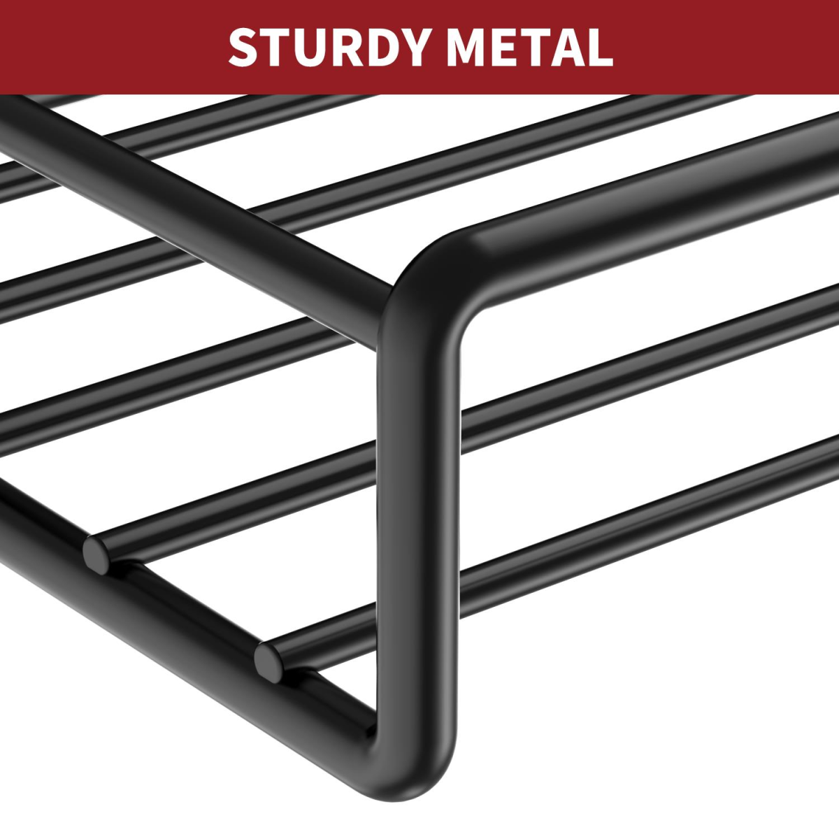 Vinsani 4 Piece Magnetic Spice Rack Metal Shelf, Super Strong Magnetic, No Drilling Required