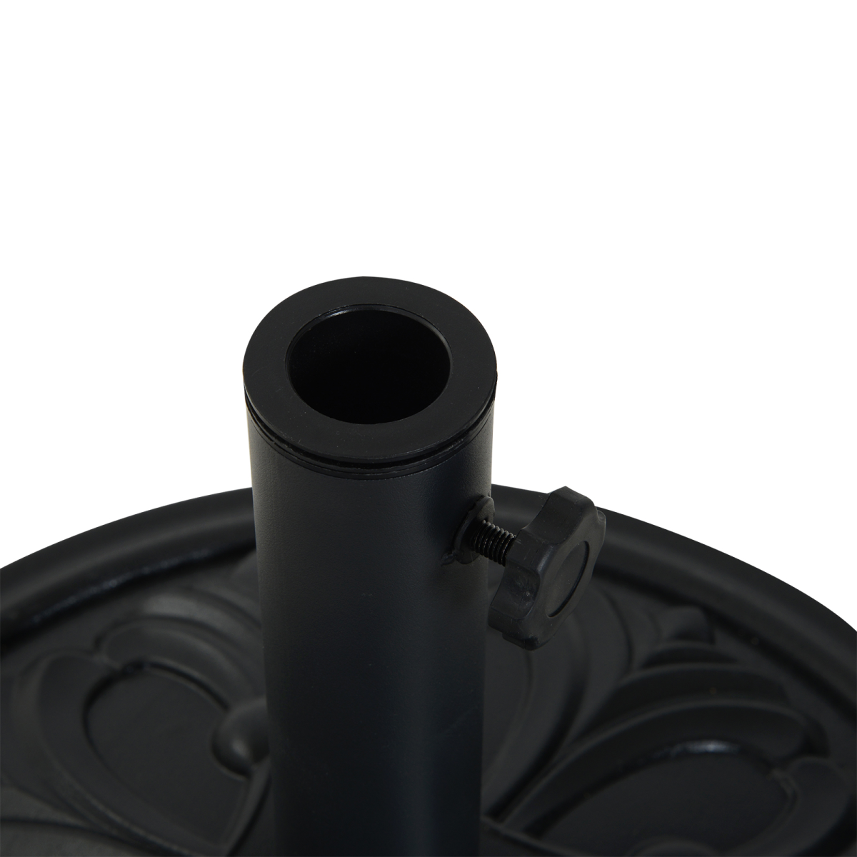 Outsunny 13kg Heavy Duty Parasol Base, Black, Fits 35-48mm Poles
