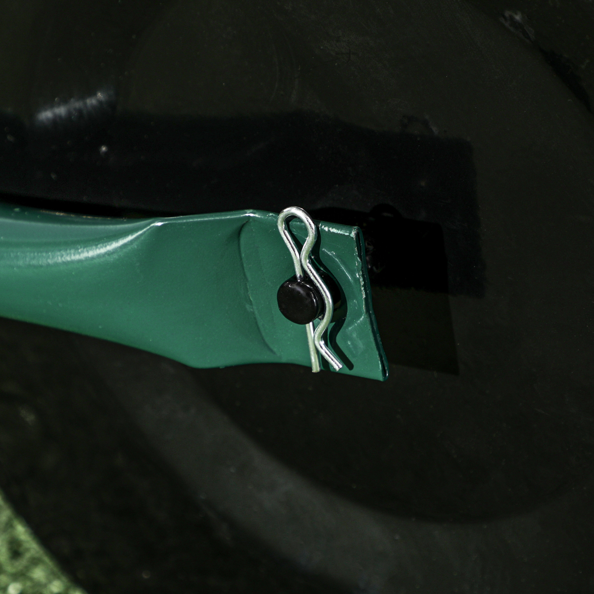 Outsunny 38L Push-Pull Garden Roller, Water/Sand Fill, Dark Green