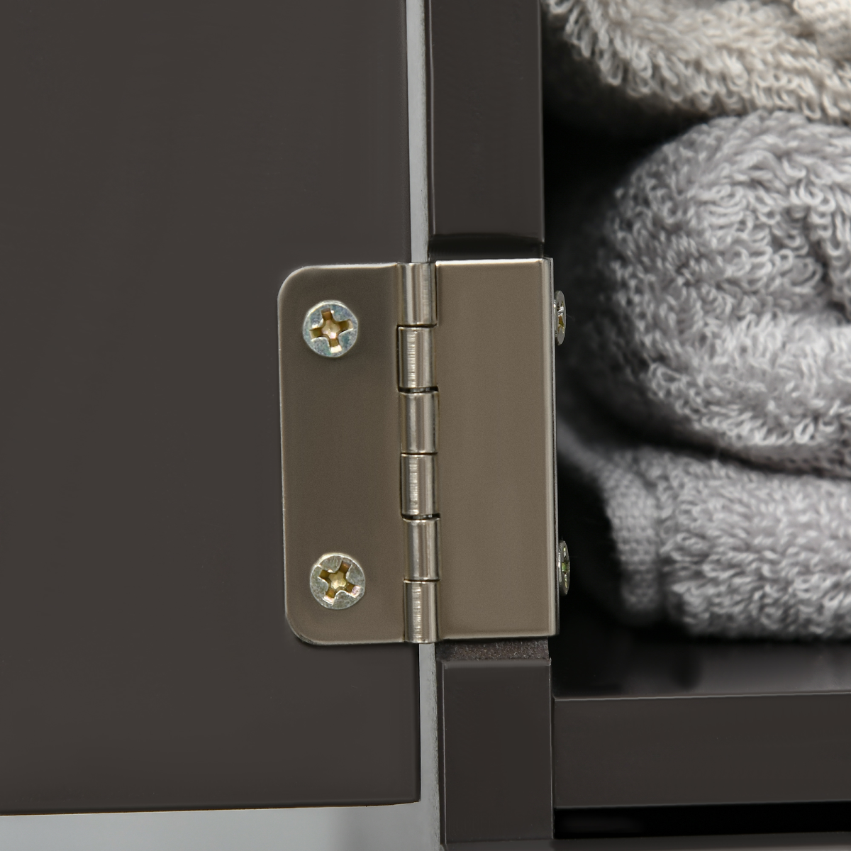HOMCOM Tall Bathroom Storage Cabinet with Shelves and Drawers, Brown