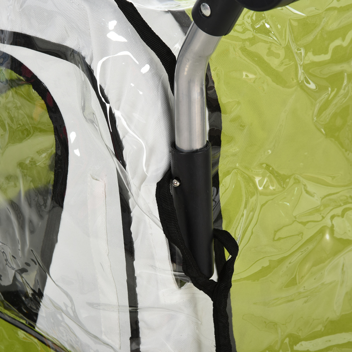 HOMCOM Waterproof Clear Baby Bike Trailer Storage Cover