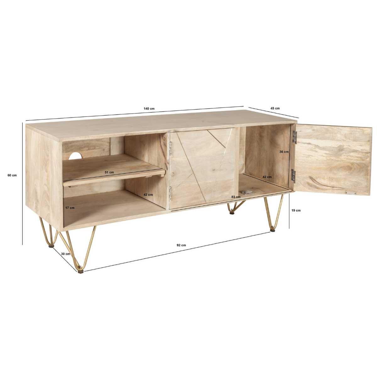 Light Gold Plasma Media Unit