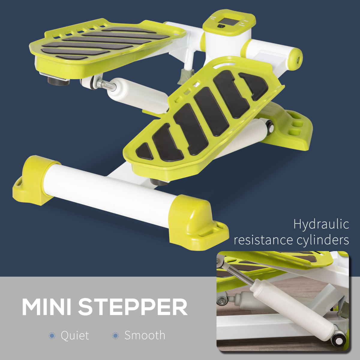 Compact Mini Stepper with LCD Monitor, Home Gym Exercise Machine