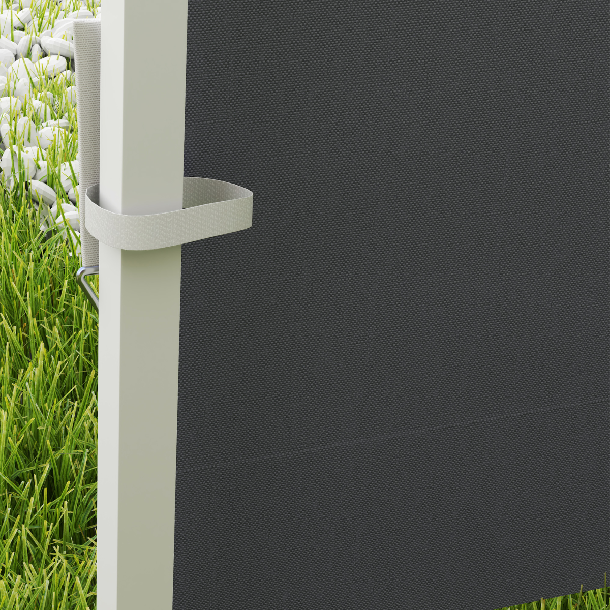 Outsunny 2-Piece Gazebo Replacement Side Panels with Window, Dark Grey