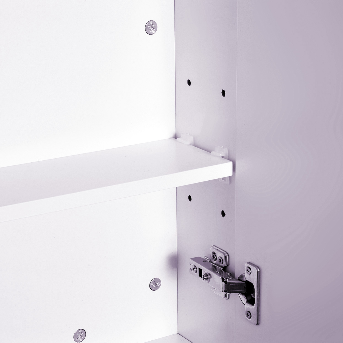 Wall Mounted Bathroom Mirror Storage Cabinet with Adjustable Shelf, 60H x 70W x 15Dcm