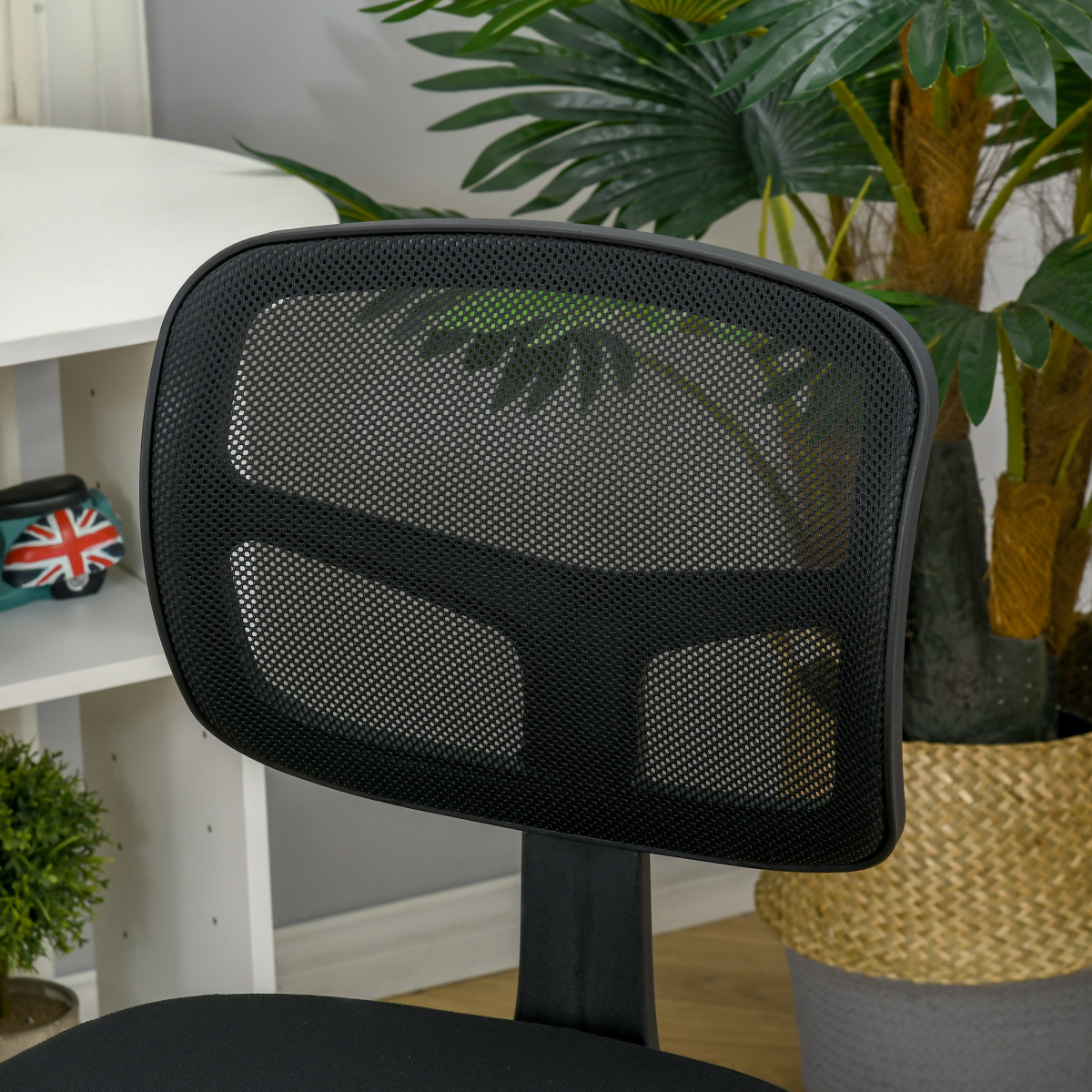 Vinsetto Ergonomic Armless Mesh Office Chair, Swivel Desk Chair