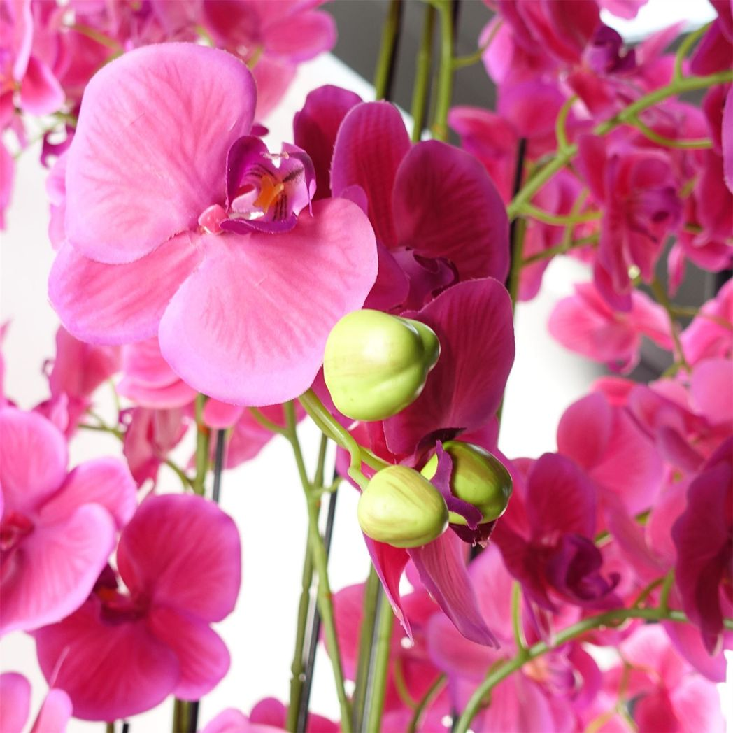 Leaf 150cm Giant Pink Artificial Orchid Plant, 189 Real Touch Flowers