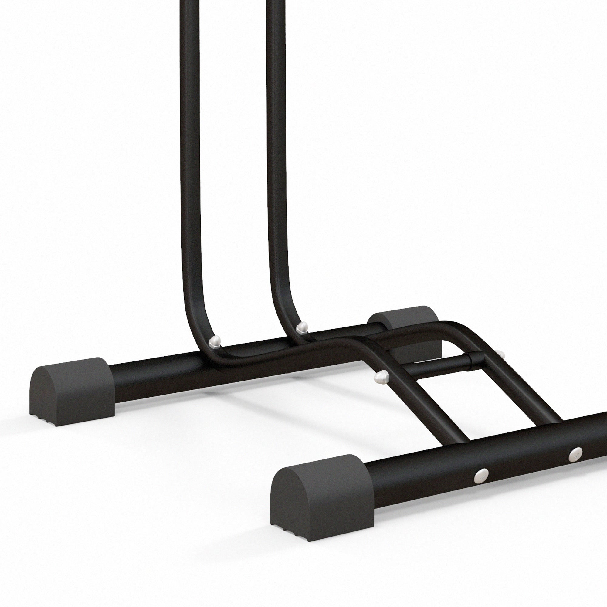SPORTNOW Vertical & Horizontal Bike Rack for 6-28 in & 700c Bikes, Black