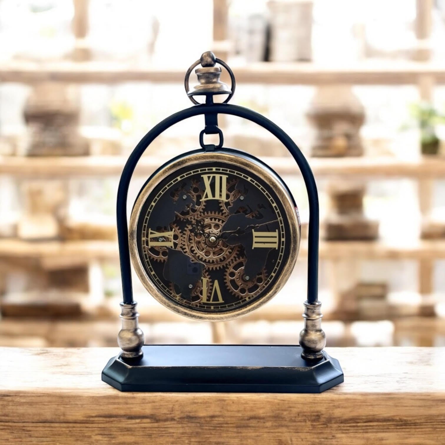 MSL 43cm Gear Clock, Hand Finished, 1 AA Battery