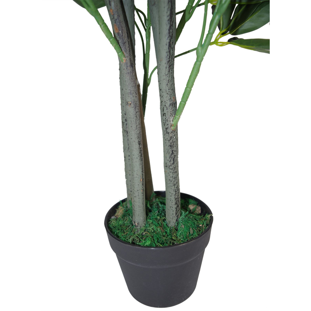 Leaf 95cm Dark Green Artificial Dwarf Umbrella Tree Plant in Pot