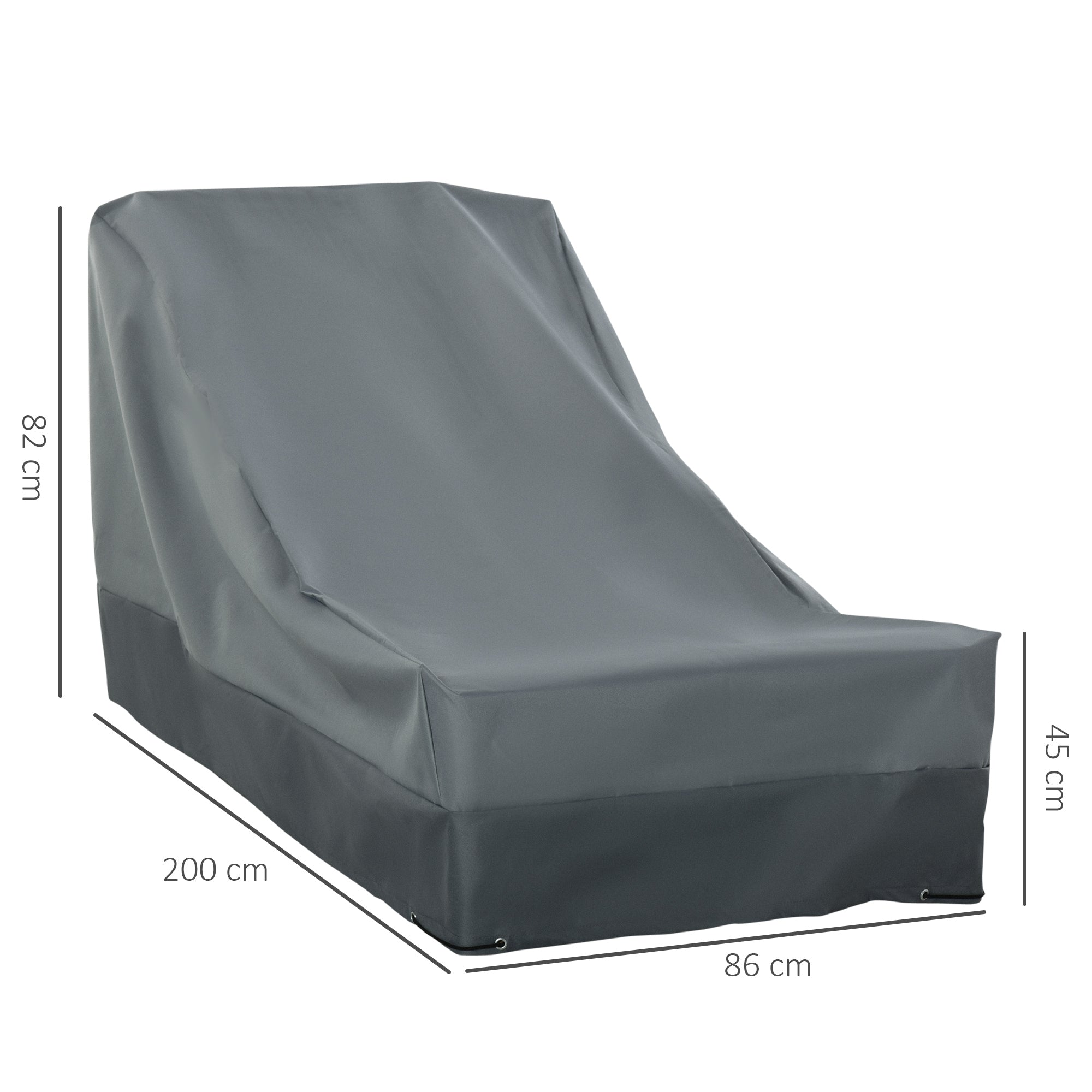 Outsunny 200 x 86cm Outdoor Garden Furniture Cover for Table, Chair and Sofa Set, Water and UV Resistant