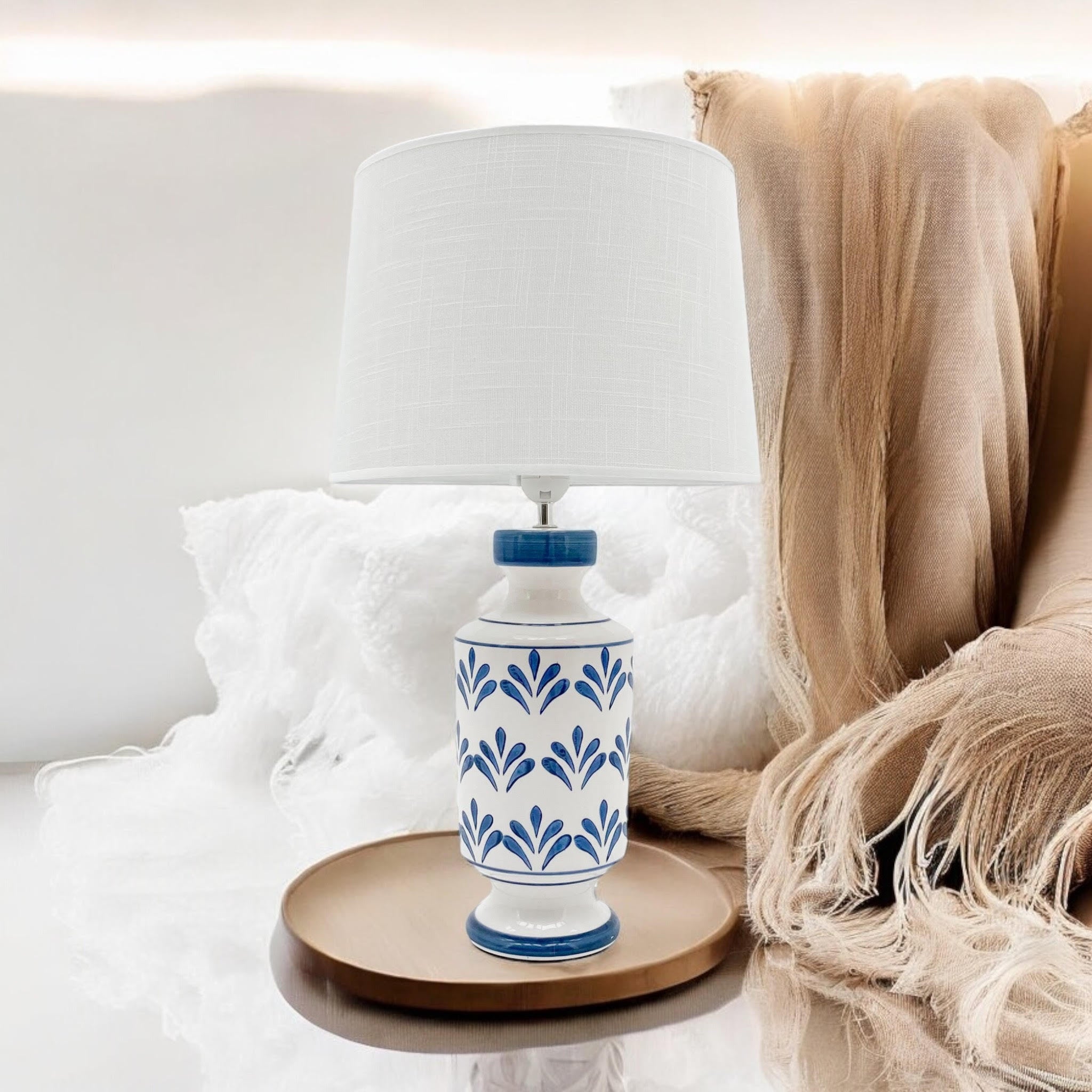 MSL Traditional Table Lamp with Shade, Inline Rocker Switch, Double Insulated