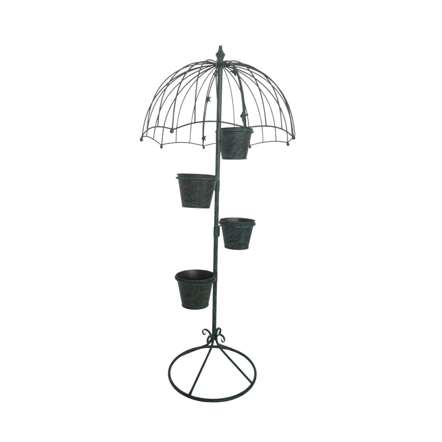 MSL 130cm Green Metal Garden Planter