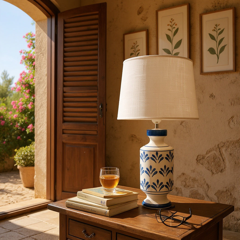MSL Traditional Table Lamp with Shade, Inline Rocker Switch, Double Insulated