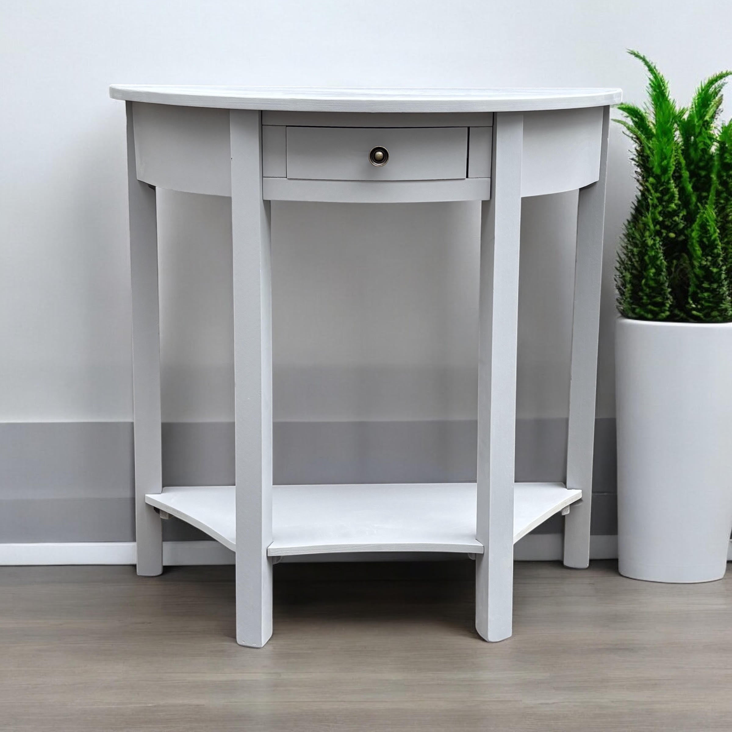 MSL 80cm 2 Drawer Side Table with Storage Drawer, Hand Finished Bedside Table
