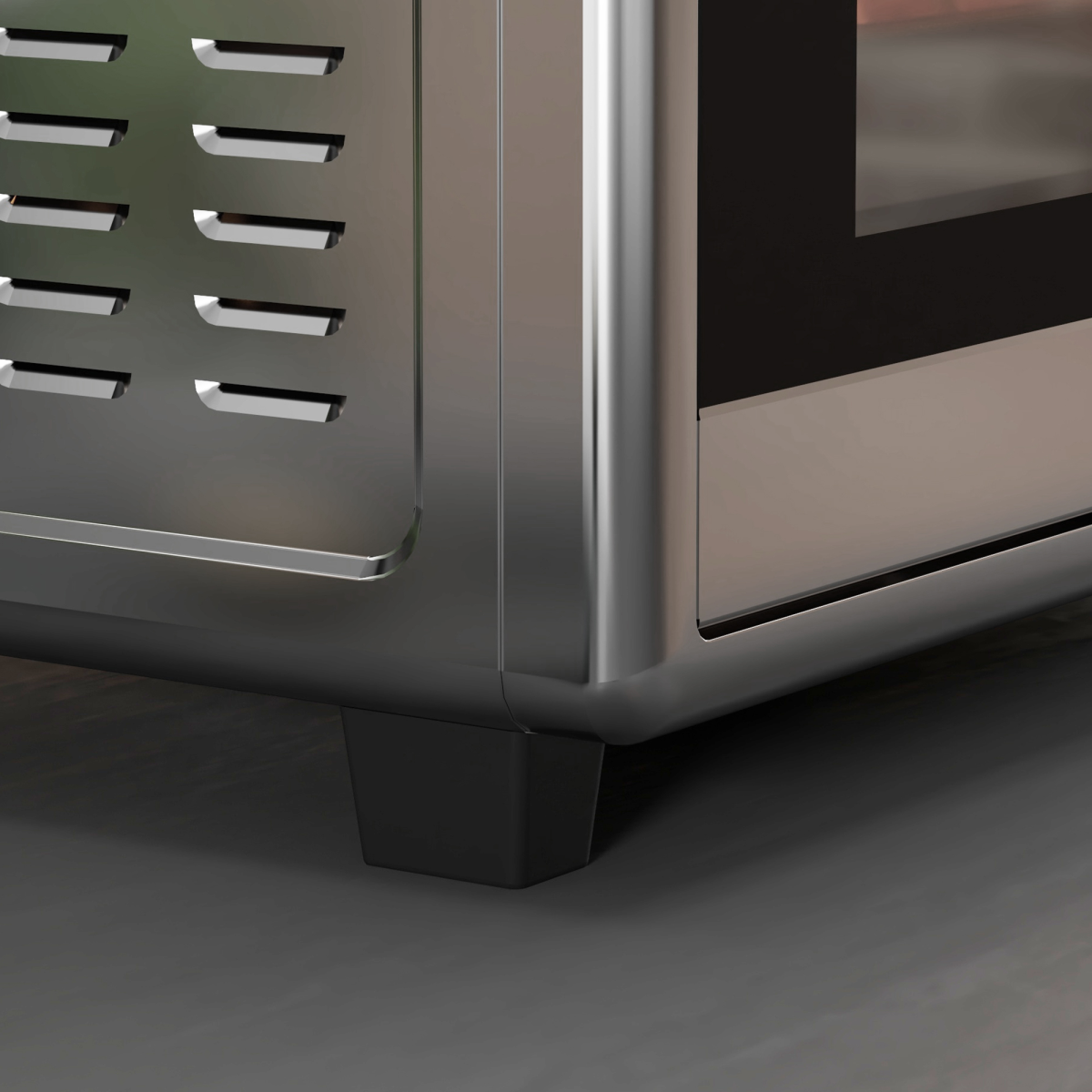HOMCOM 30L Mini Oven, 1600W Compact Countertop Oven with Adjustable Temperature and 60-Minute Timer, Silver