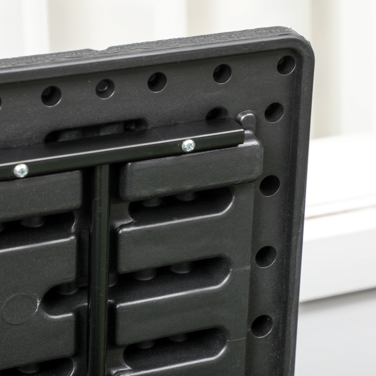 Outsunny 366L Rolling Weather-Resistant Outdoor Garden Storage Box, Black