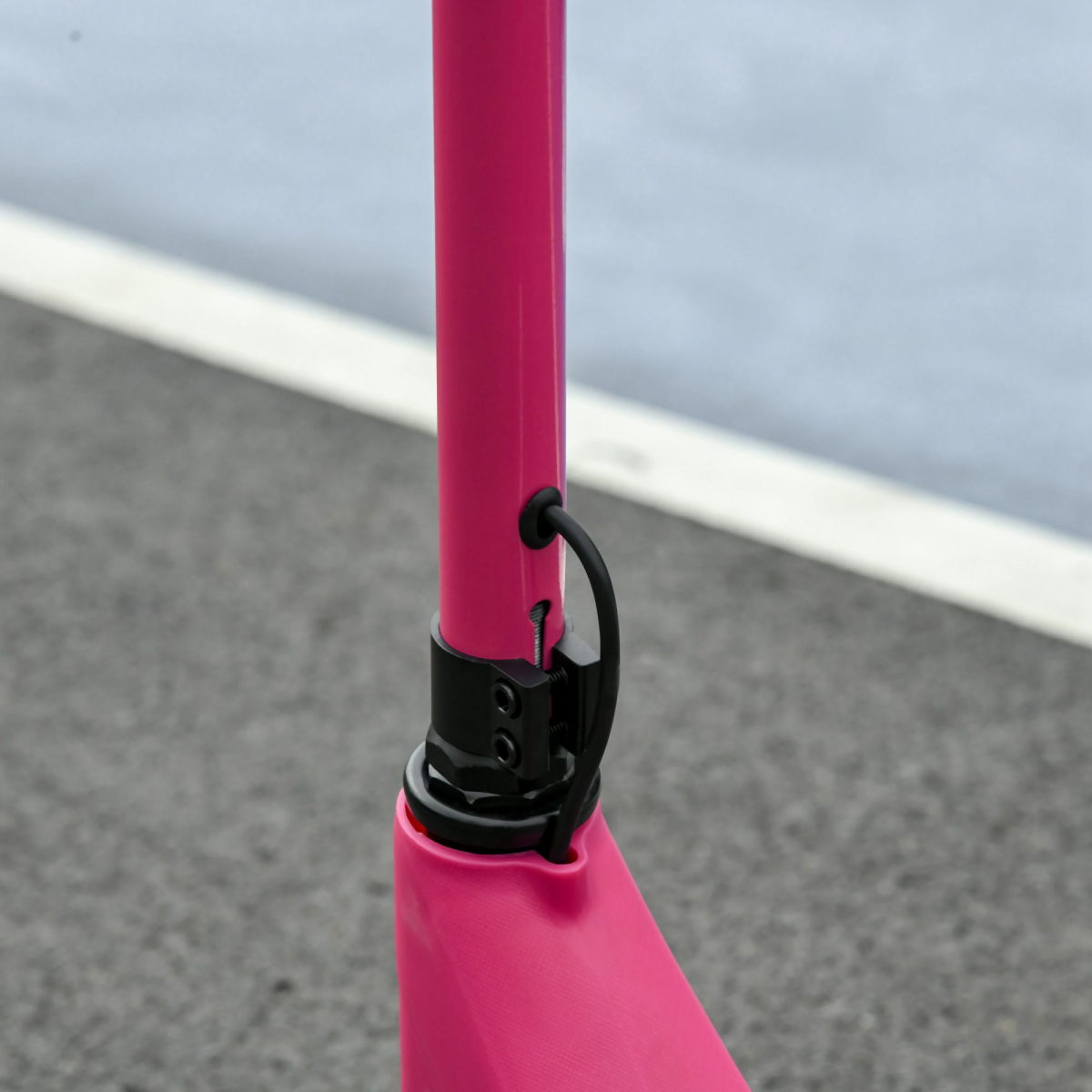 120W Electric Scooter with Battery Level Display and Rear Brake, Pink HOMCOM