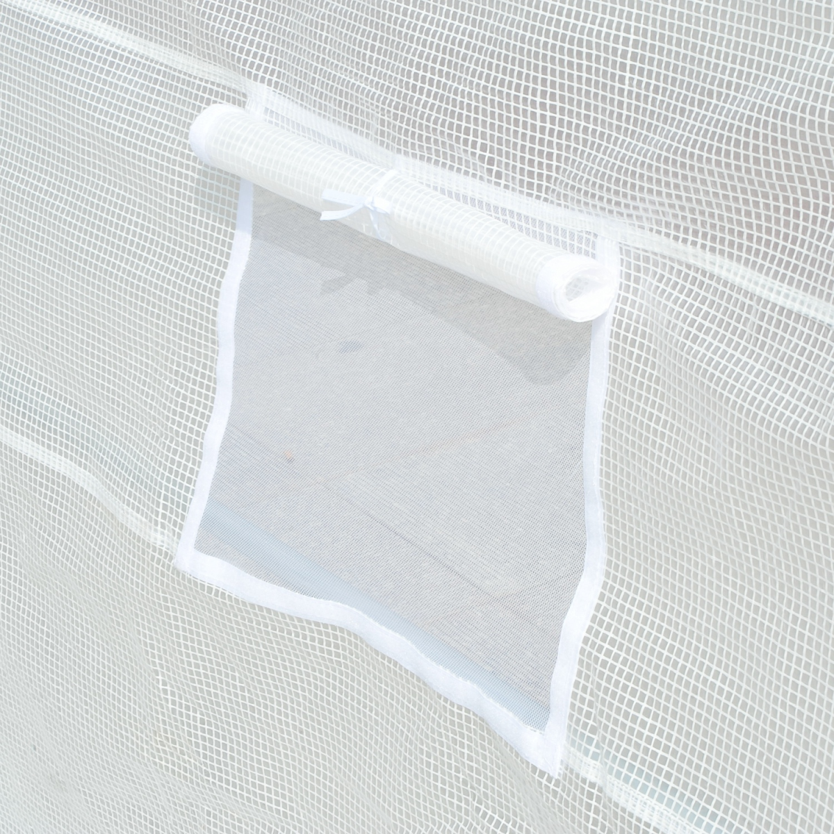 Outsunny 6x3x2m White Greenhouse Replacement Cover with Zipped Door and 12 Windows (Cover Only)