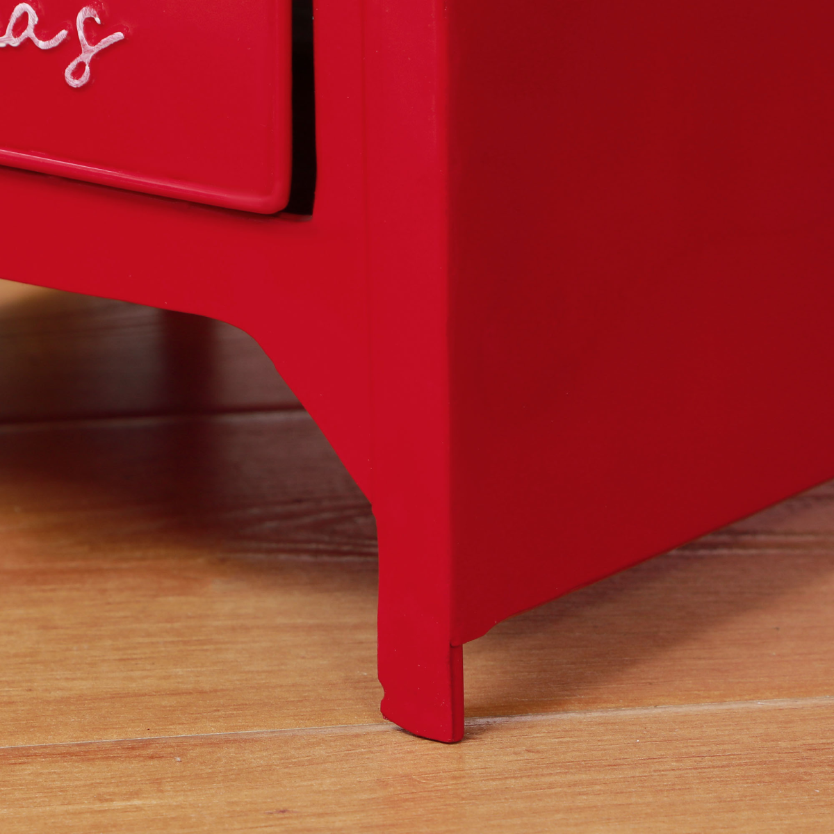 HOMCOM Red Steel Christmas Post Box, Freestanding or Wall Mounted