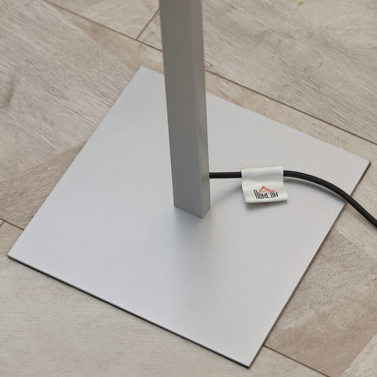 Spiral Floor Lamp, 3 Colour Temperature LED Standing Lamp, Silver