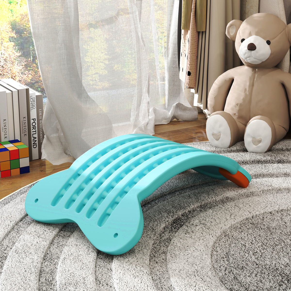 AIYAPLAY Kids Balance Board for Training & Sensory Play, Light Blue
