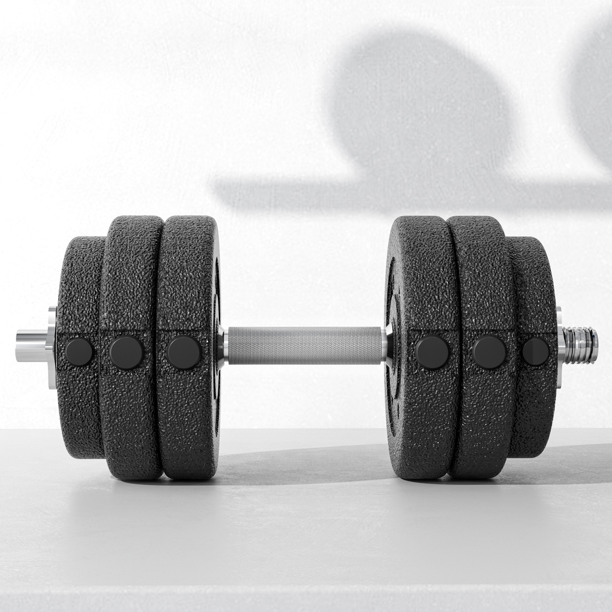 HOMCOM 30kg Adjustable Dumbbells Weight Set with Non-Slip Grips