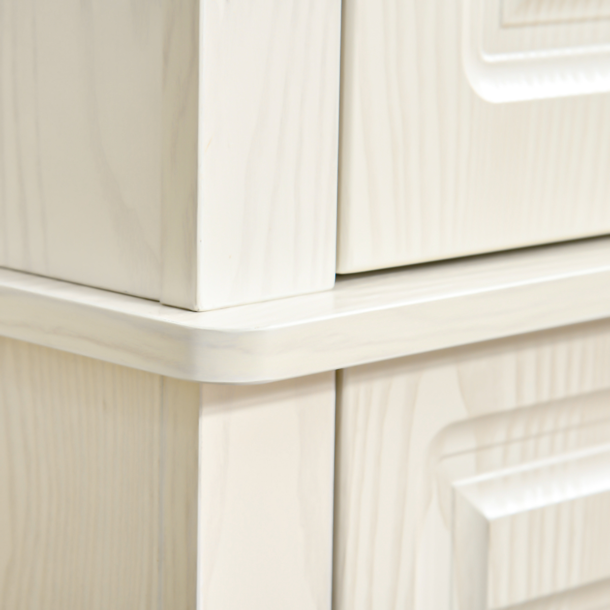 HOMCOM 180cm White Kitchen Pantry Storage Cabinet with Drawer and Double Doors