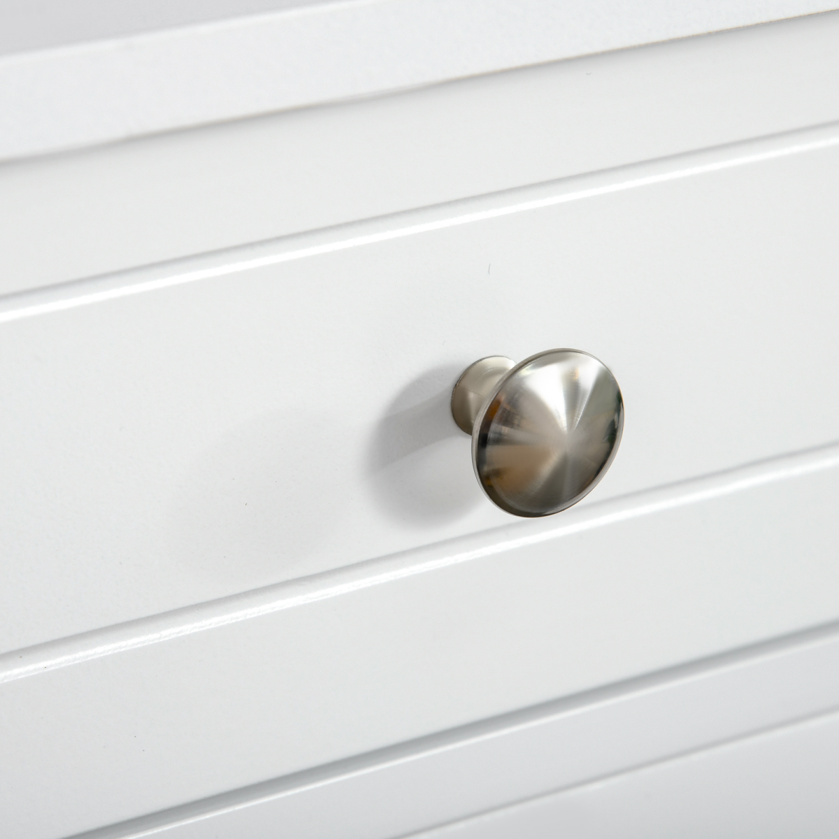 kleankin White Bathroom Floor Storage Cabinet with 2 Drawers, Cupboard and Adjustable Shelf, 75H x 60L x 30Wcm
