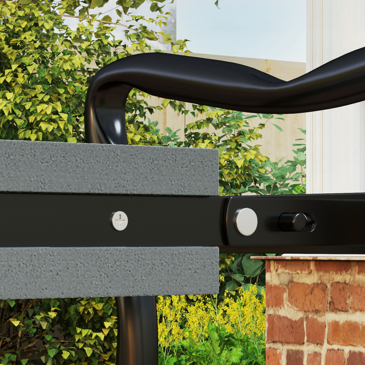 Outsunny 2-in-1 Folding Garden Kneeler Bench with Foam Pad, Grey
