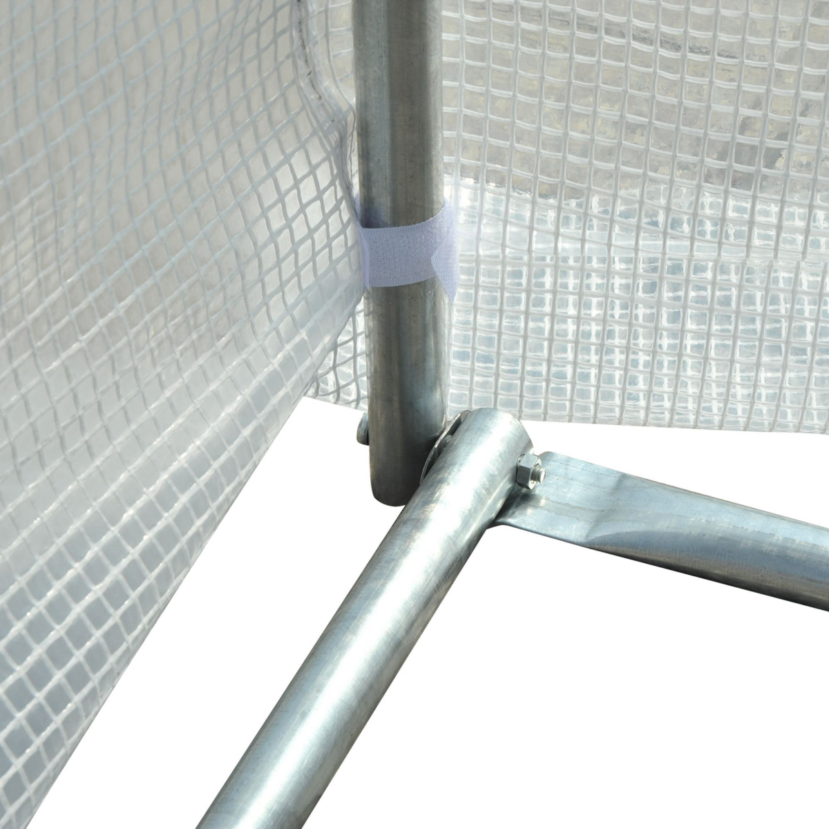 Outsunny 6 x 3 x 2 m Polytunnel Greenhouse with Zippered Door, 8 Windows