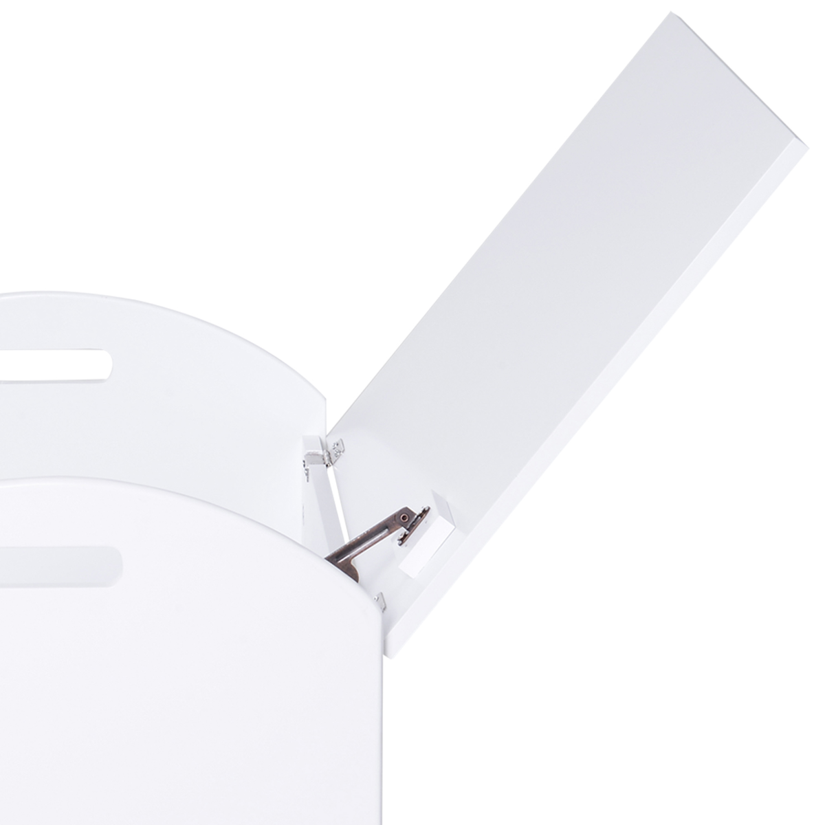 Kids Wooden Toy Storage Box with Handles, White