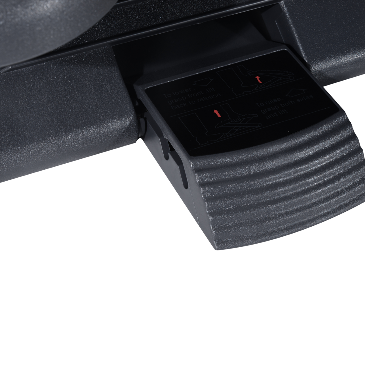 Adjustable Massage Footrest, 3-Position Tilting Under Desk, Black
