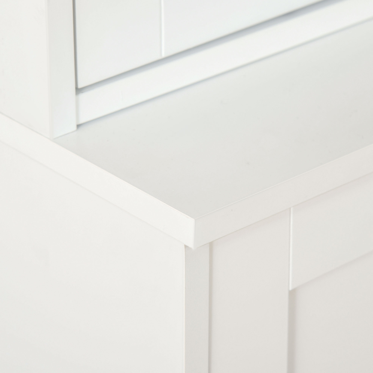 HOMCOM Modern Bookcase Storage Cabinet with Glass Doors, Adjustable Shelves