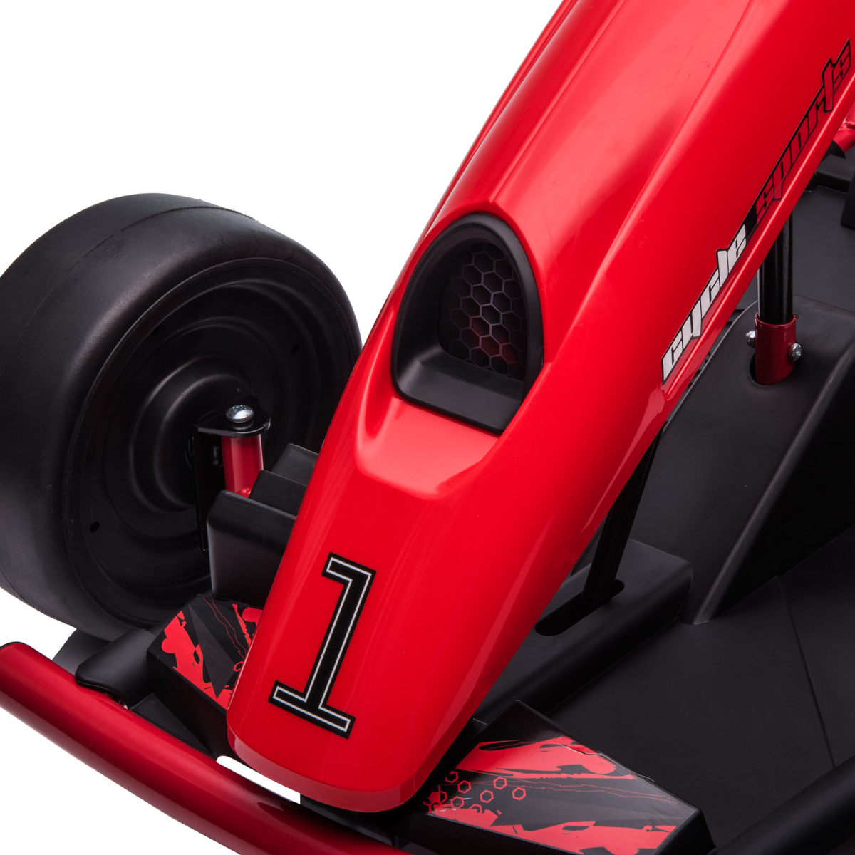 HOMCOM 24V Electric Go Kart for Kids with Music, Horn, Soft Start