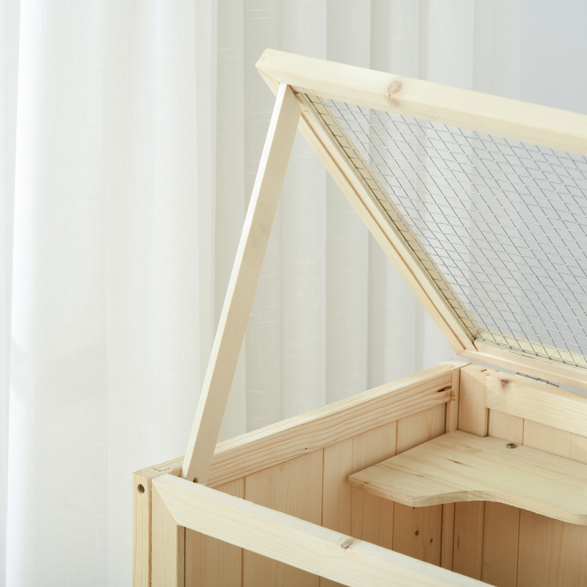 3-Tier Wooden Fir Hamster Cage House for Play and Exercise
