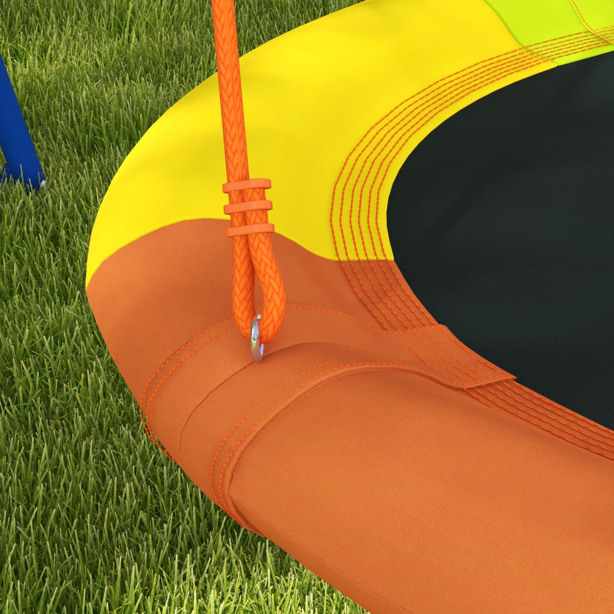 Outsunny Kids Nest Swing Seat with A-Frame Structure for Outdoor Use, Fits Up to 2 Kids