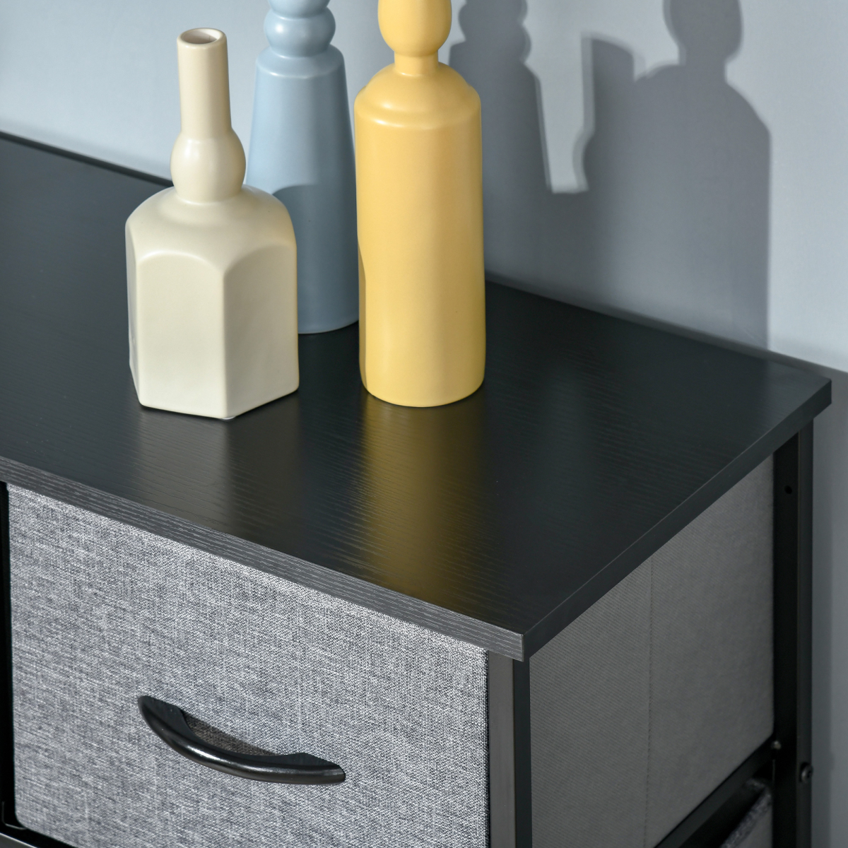 PawHut 9-Drawer Fabric Storage Dresser with Foldable Bins