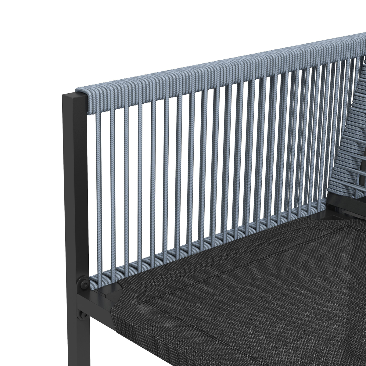 Outsunny 5 Piece Patio Dining Set with 4 Chairs and Tempered Glass Table, Dark Grey