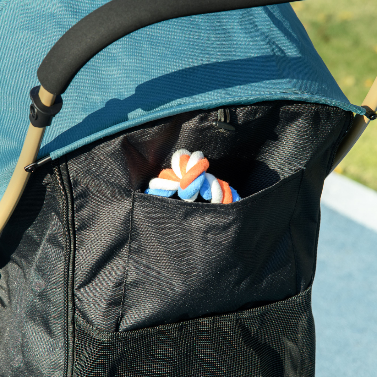 PawHut Foldable Pet Stroller for Small Dogs with Rain Cover