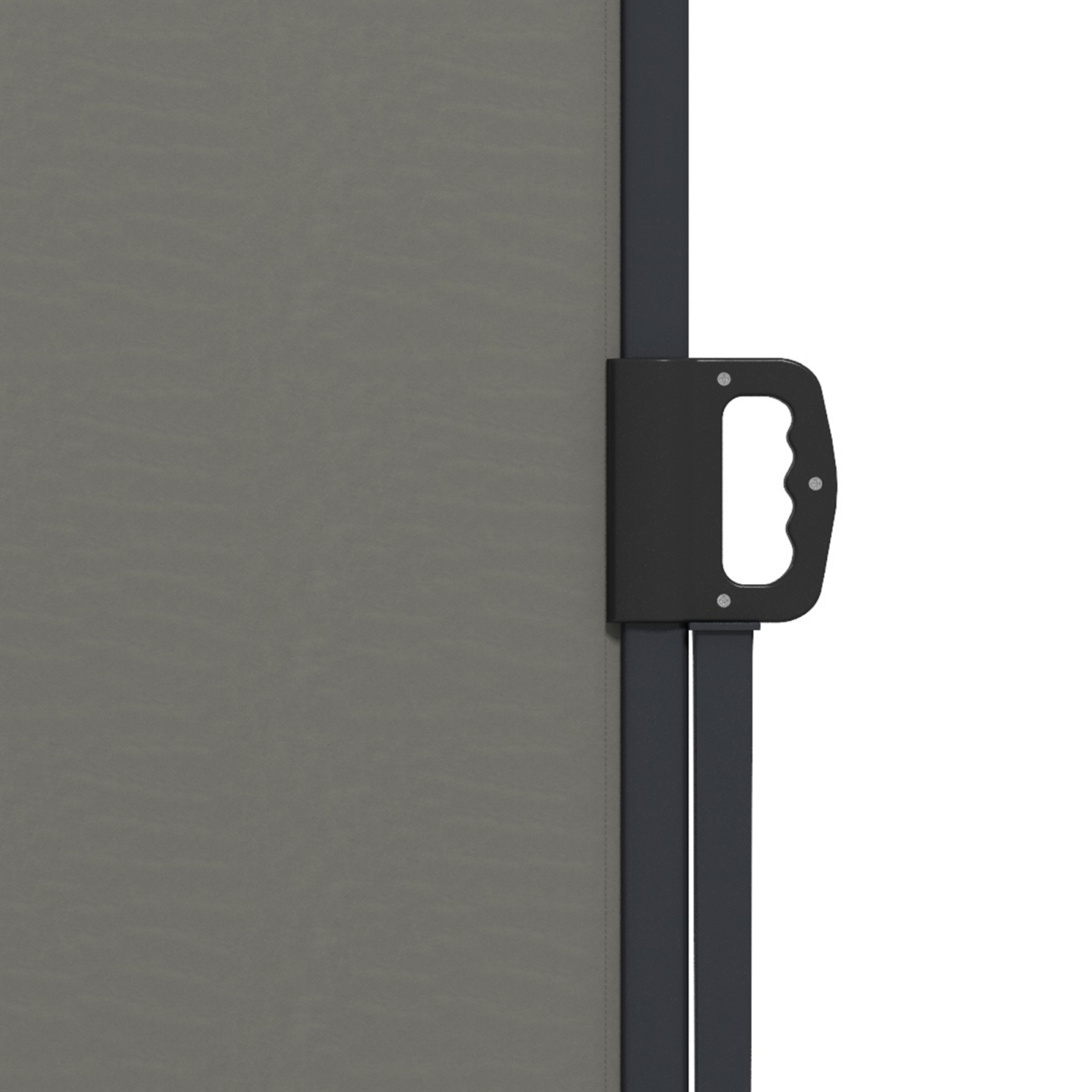 Outsunny Retractable Side Awning Privacy Screen, 400 x 180cm, Dark Grey