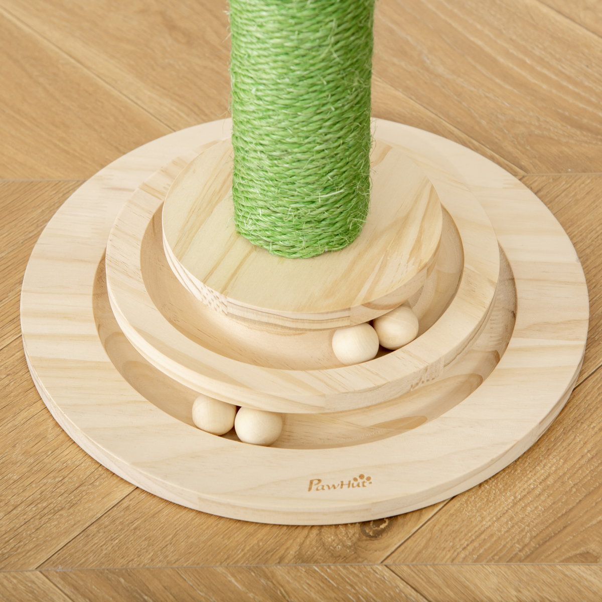 Cactus Cat Tree with Sisal Scratching Post & Hanging Ball