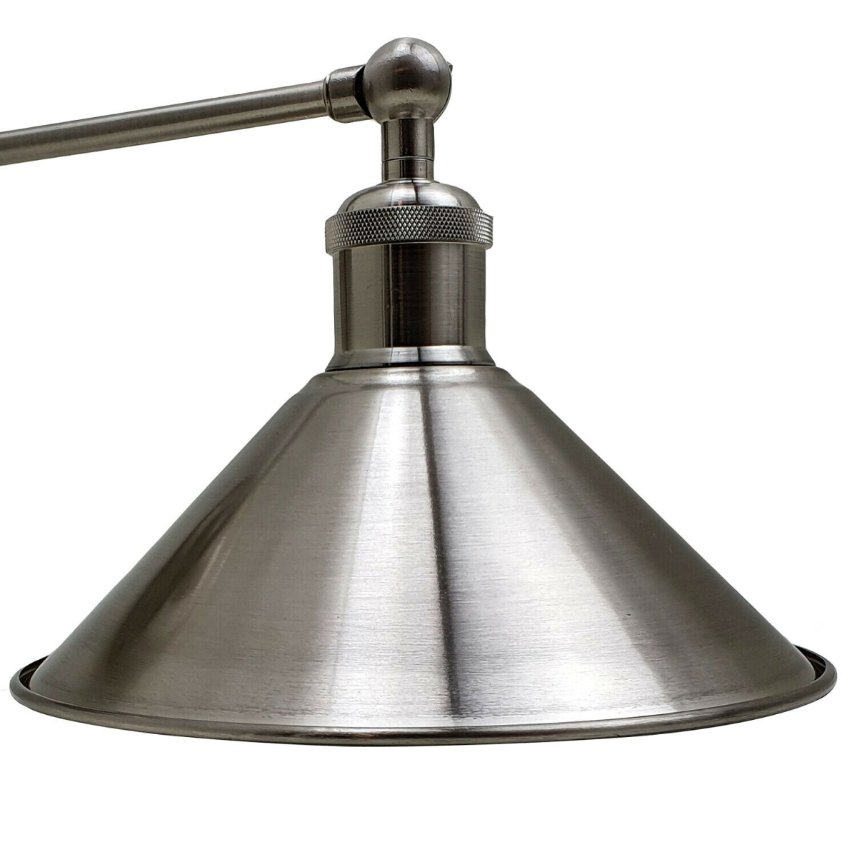 Satin Nickel Adjustable Vintage Industrial E27 Wall Sconce