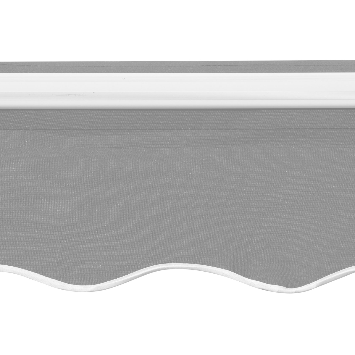 Outsunny Outdoor Awning Canopy with Hand Crank, Adjustable Angle, Aluminium Frame, 3 x 2m